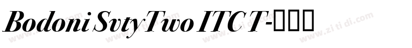 Bodoni SvtyTwo ITC T字体转换